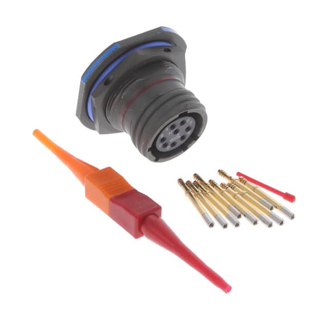 D38999/24WC8SN CONN RCPT FMALE 8POS GOLD CRIMP