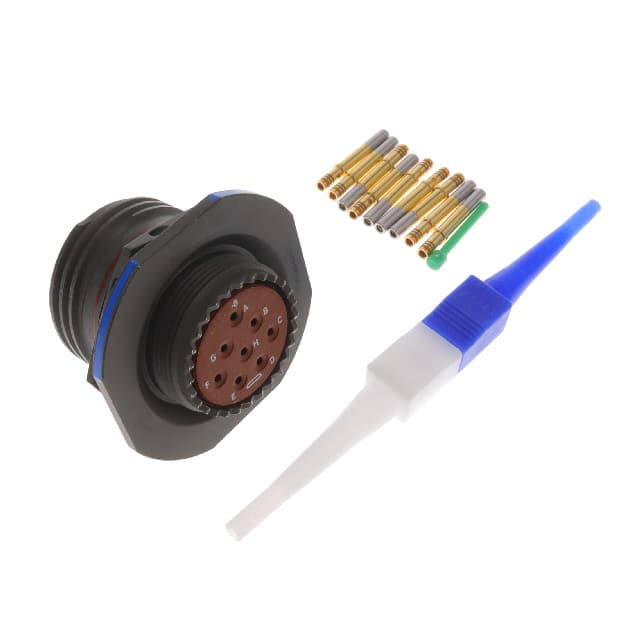 D38999/24WE8SN CONN RCPT FMALE 8POS GOLD CRIMP