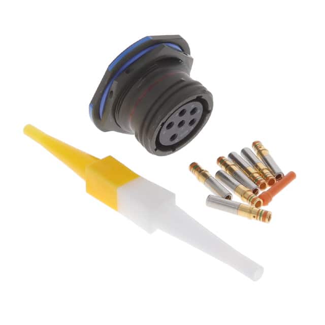 D38999/24WE6SN CONN RCPT FMALE 6POS GOLD CRIMP
