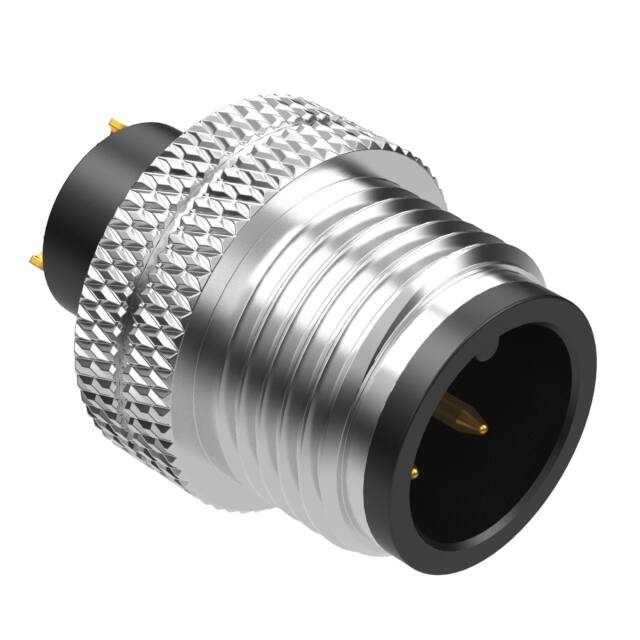 50-00958 CONN PLUG MALE 3P GOLD SLDR CUP