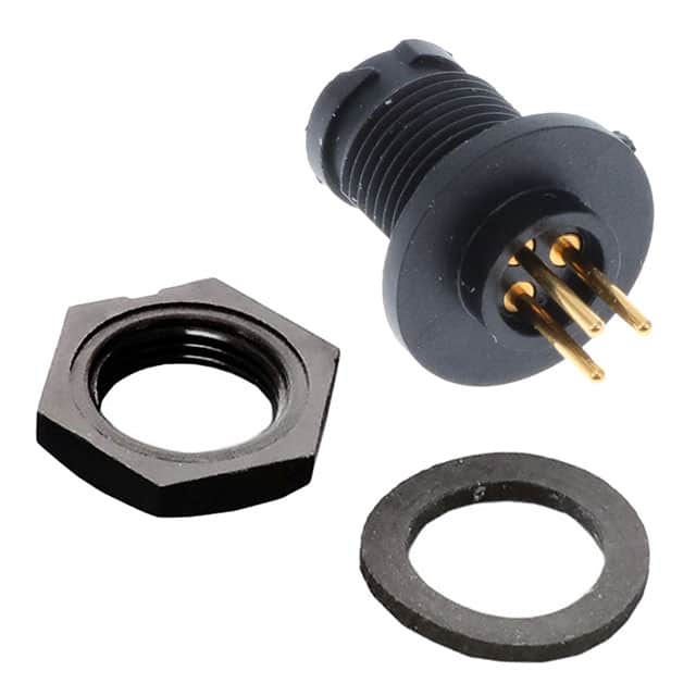W17292-3PG-P-300 CONN RCPT MALE 3POS GOLD SOLDER
