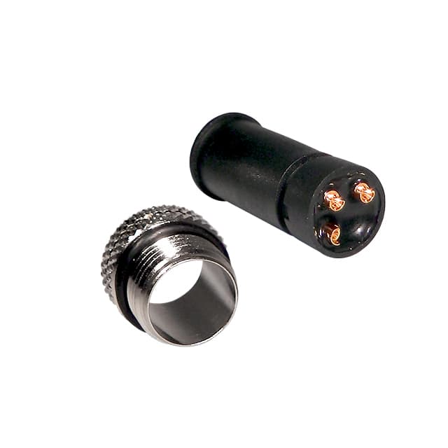 858-003-103RLU4 CONN RCPT MALE 3P GOLD SLDR CUP