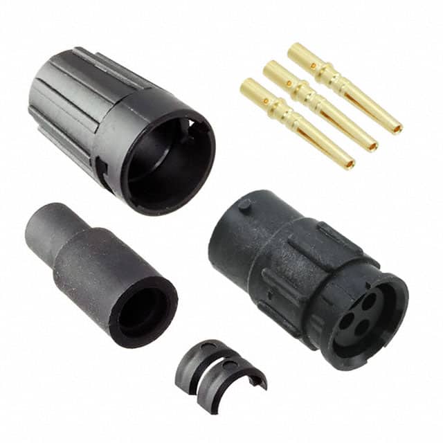 8380-3SG-516 CONN RCPT FMALE 3POS GOLD CRIMP