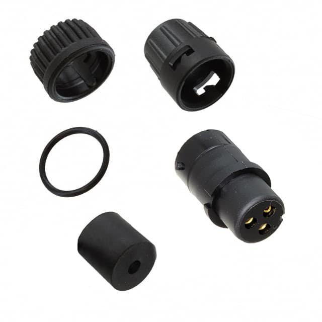 6282-3SG-318 CONN PLUG FMALE 3P GOLD SLDR CUP