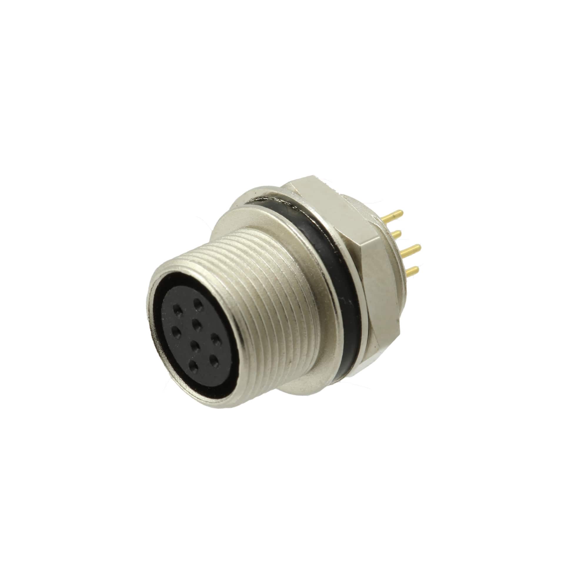 SD-PNL08-FFTRH-PX0-000 CONN RCPT FMALE 8POS GOLD SOLDER
