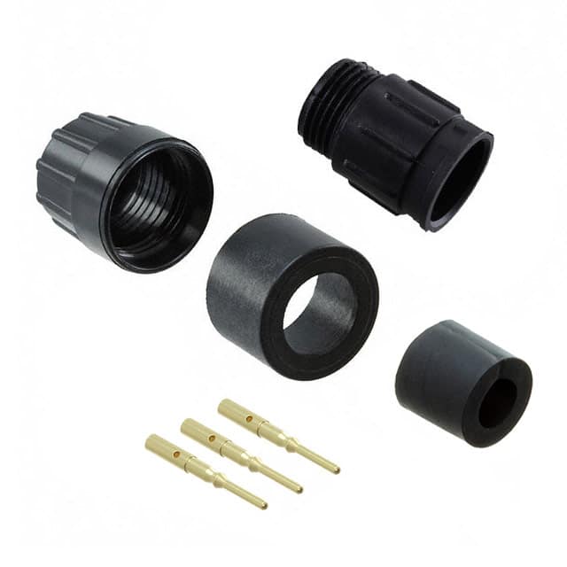 5180-3PG-3DC CONN RCPT MALE 3POS GOLD CRIMP