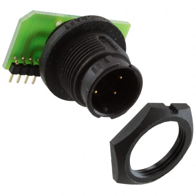 EN3P4MRAPCBW CONN RCPT MALE 4POS GOLD SOLDER