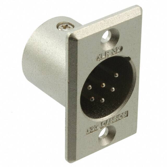 XLR632 CONN RCPT MALE XLR 6P SOLDER CUP