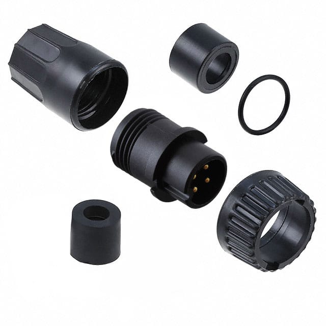 3382-4PG-328 CONN PLUG MALE 4P GOLD SLDR CUP