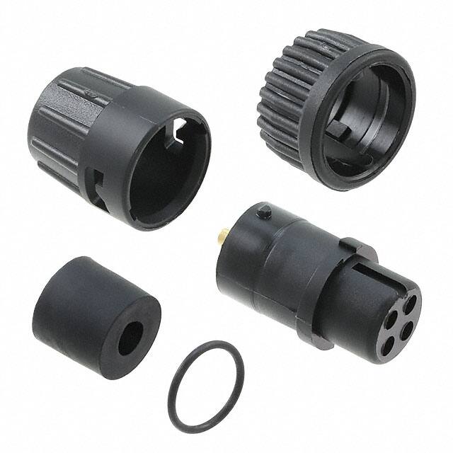 6382-4SG-318 CONN PLUG FMALE 4P GOLD SLDR CUP