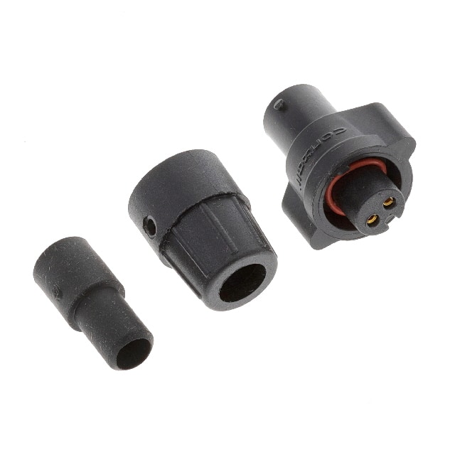 W16282-2SG-P-318 CONN PLUG FMALE 2POS GOLD SOLDER