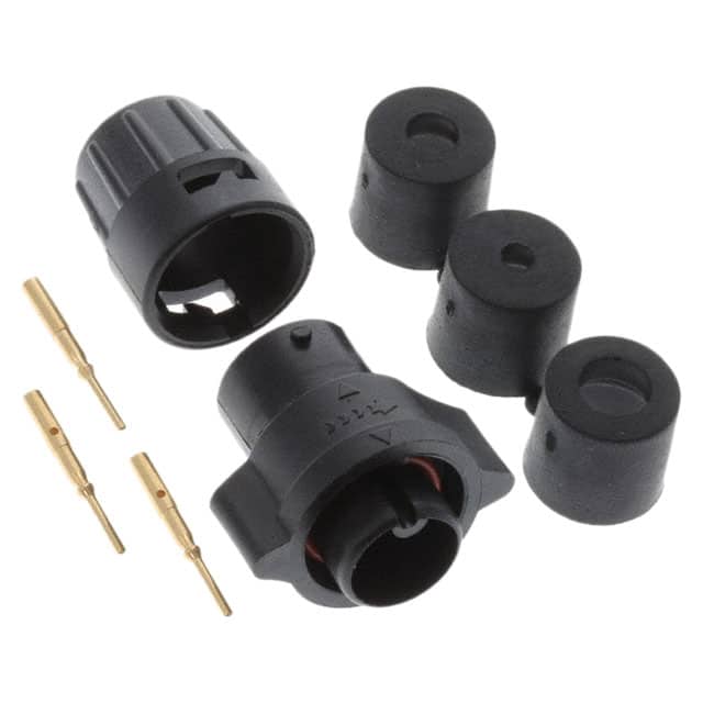 W6380-3PG-P-3DC CONN PLUG MALE 3POS GOLD CRIMP
