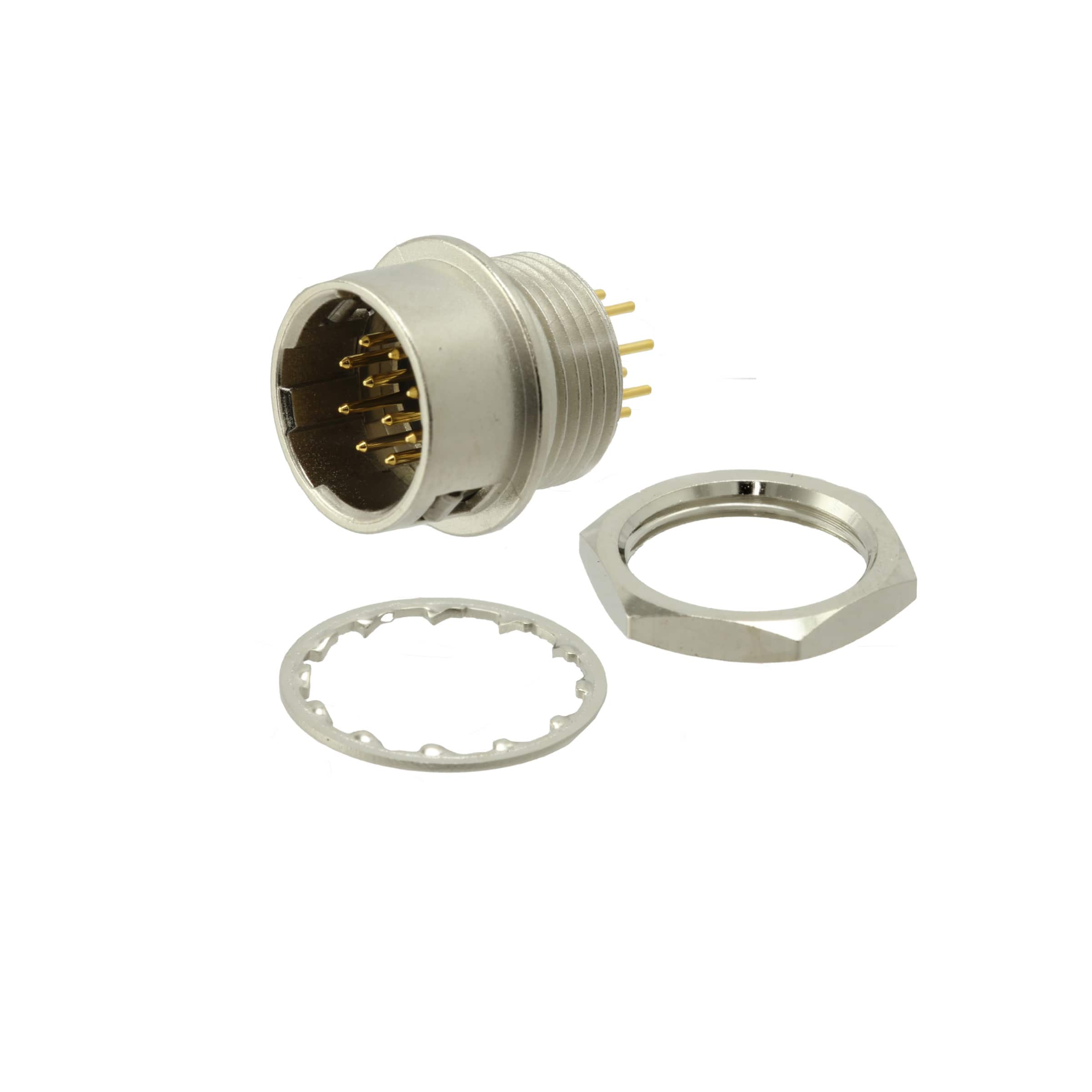 SD-PNN10-MMLRH-P00-000 CONN RCPT MALE DIN 10POS SOLDER
