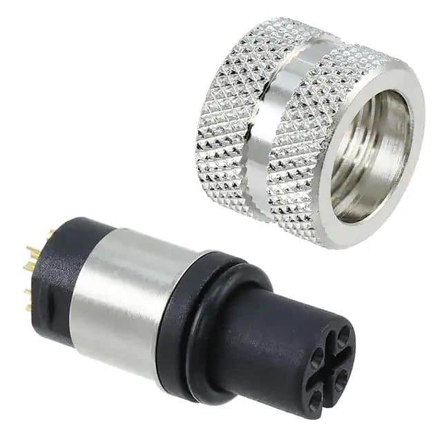 858-D04-20SRSS4 M12 4P D-CODE FEMALE SS SHELL, S