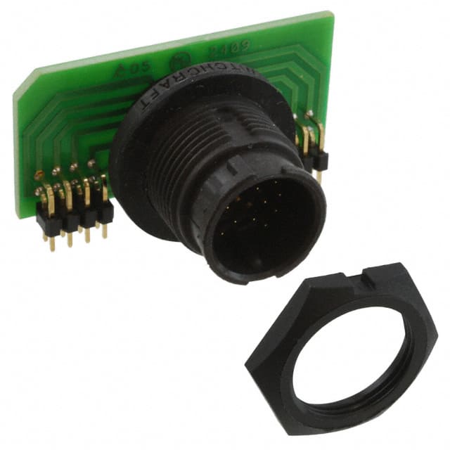 EN3P17MRAPCBW CONN RCPT MALE 17POS GOLD SOLDER