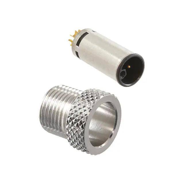858-LP5-10TRLS4 M12 5P L-CODE MALE BRASS/TIN SHE
