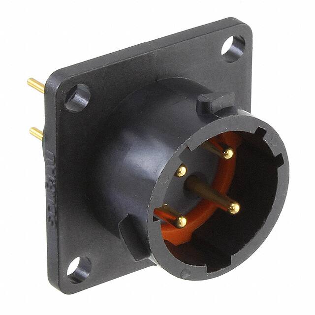 UTS012D4P CONN RCPT MALE 4POS GOLD SOLDER