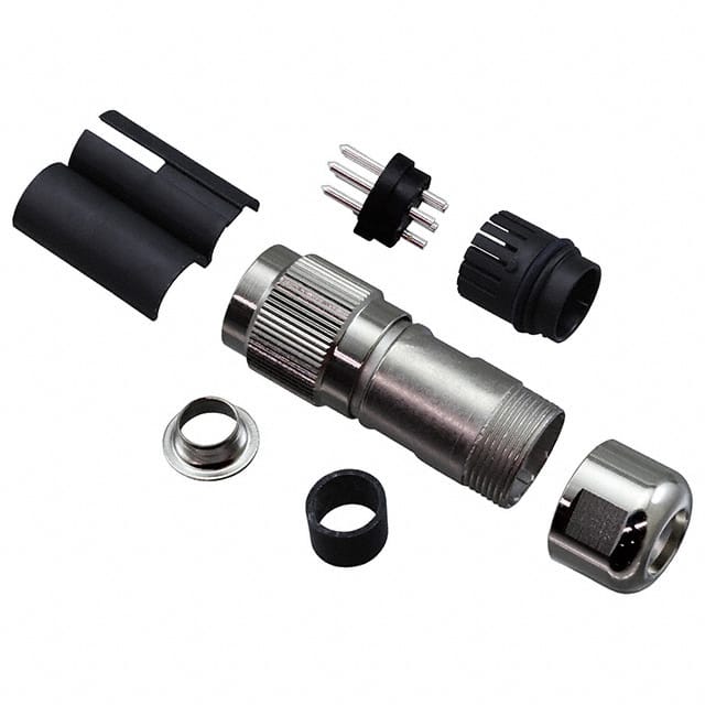 C09131H0051024U CONN PLUG MALE 5P SILV SLDR CUP