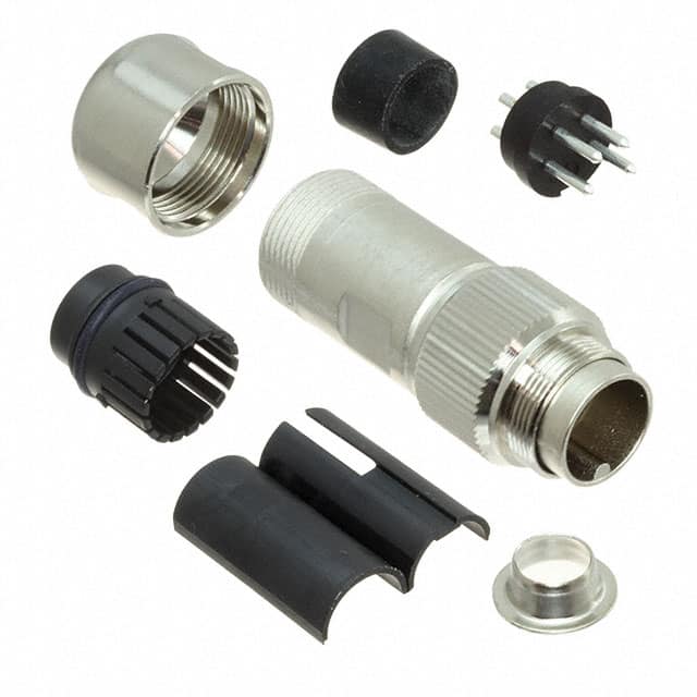 C09131H0041014U CONN PLUG MALE 4P SILV SLDR CUP