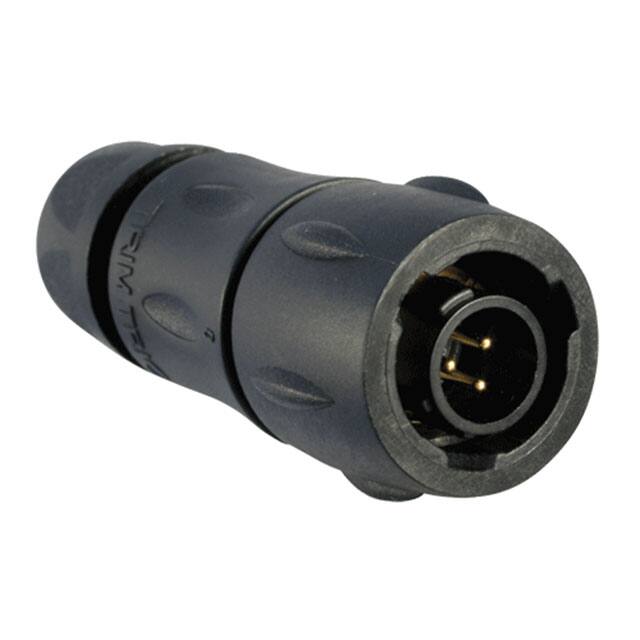 UTS6JC8E3P CONN PLUG MALE 3P GOLD SLDR CUP