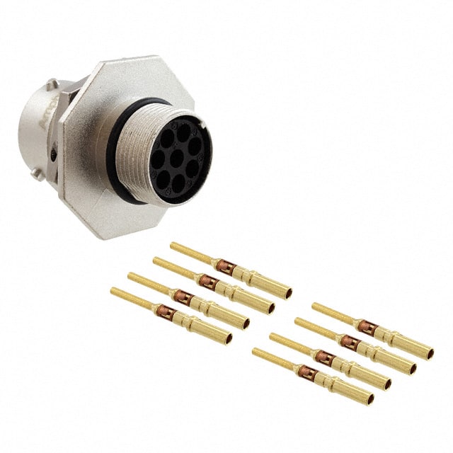 RT07128PNH-K CONN RCPT MALE 8POS GOLD CRIMP