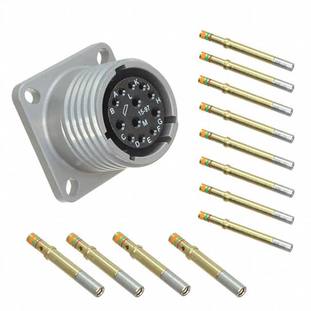 ALM00FD15-97S(072) CONN RCPT FMALE 12POS GOLD CRIMP