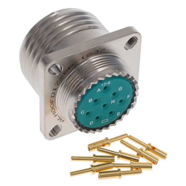 ALM00FD17-8P CONN RCPT MALE 8POS GOLD CRIMP
