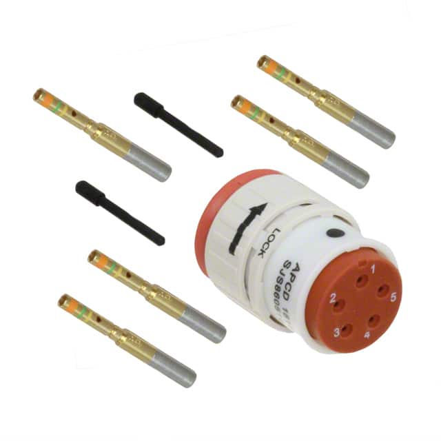 SJS860511 CONN PLUG FMALE 5POS GOLD CRIMP