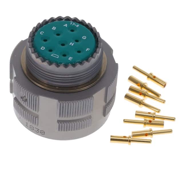 ALM06FD17-8P(072) CONN PLUG MALE 8POS GOLD CRIMP
