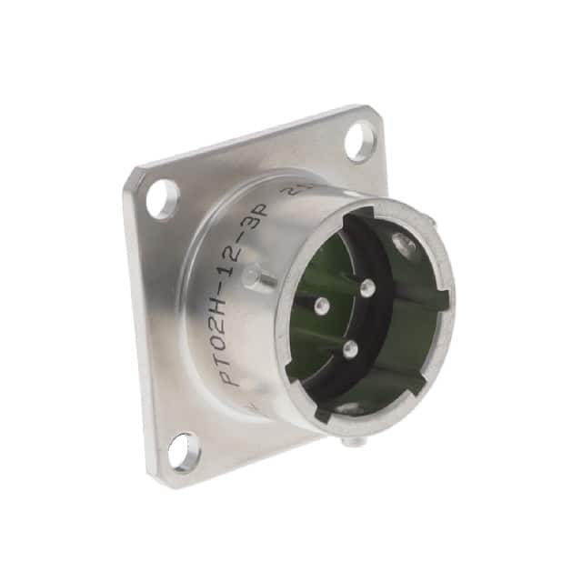 PT02H-12-3P CONN RCPT MALE 3P TIN SOLDER CUP