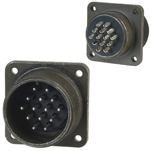 MS3102R-20-27P CONN RCPT MALE 14P SILV SLDR CUP