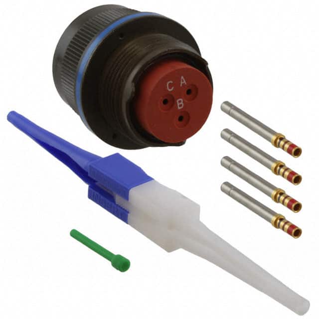 MS3456W14S-7S CONN PLUG FMALE 3POS GOLD CRIMP