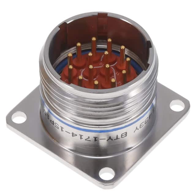 BTY-1714-15P1D CONN RCPT MALE 15P GOLD SLDR CUP