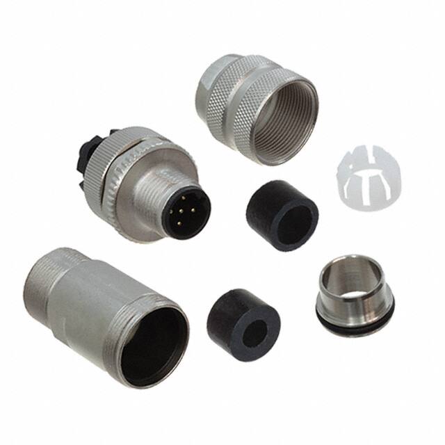 1201000002 CONN RCPT MALE 5POS GOLD SCREW