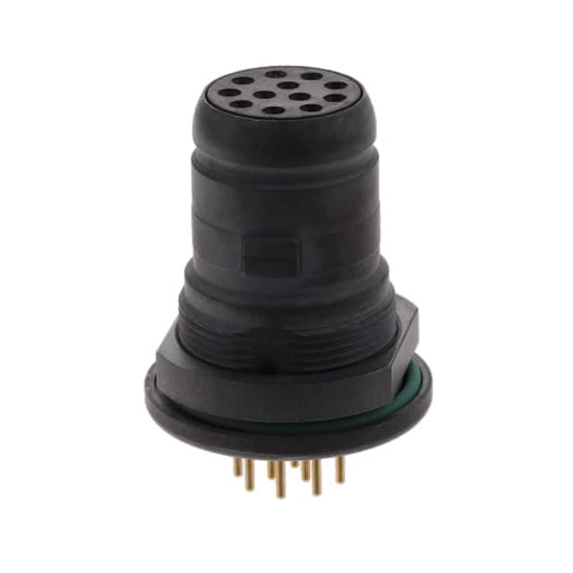 SCE2-B-76A07-12SN-001 CONN PLUG FMALE 12POS GOLD SLDR