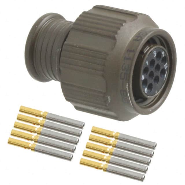 MKJ1A6W7-10SA CONN PLUG FMALE 10POS GOLD CRIMP