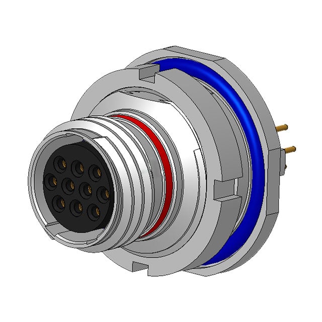 2M801-038-07M7-10SA CONN RCPT FMALE 10POS GOLD SLDR