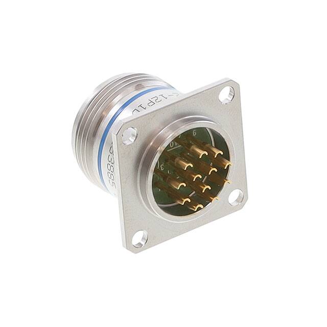 BTY-1712-12P1D CONN RCPT MALE 12P GOLD SLDR CUP