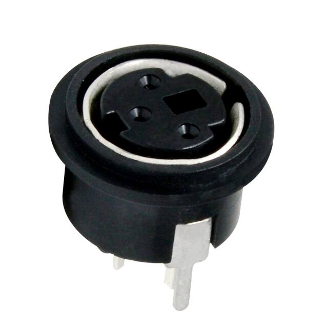KMDVLX-3S-N-1 MINI-DIN VERTICAL 3P SNAP & LOCK