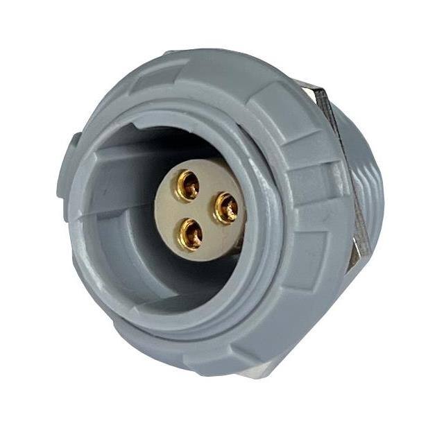 MMI-P1SRG03SGG CONN RCPT FMALE 3P GOLD SLDR CUP