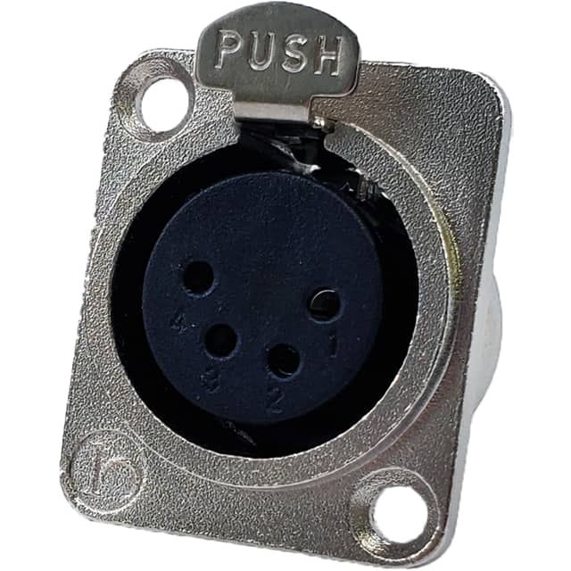 IO-XLR4-F-JL JL SERIES,4 PIN XLR FEMALE RECEP