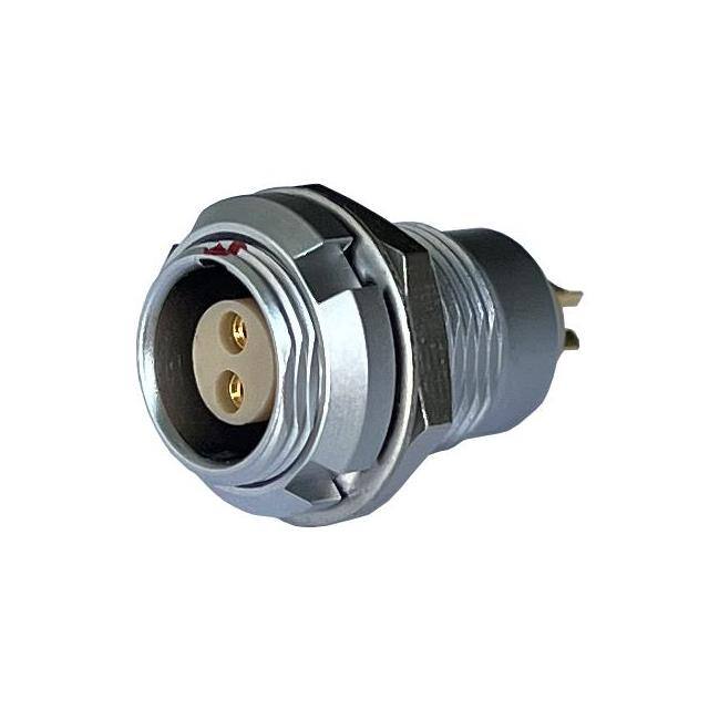 MMI-M1RSG02S CONN RCPT FMALE 2P GOLD SLDR CUP
