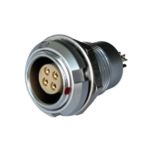 MMI-M0RSG04S CONN RCPT FMALE 4P GOLD SLDR CUP