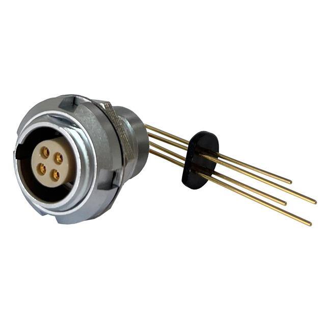 MMI-M0RSG04PR CONN RCPT FMALE 4POS GOLD SLDR