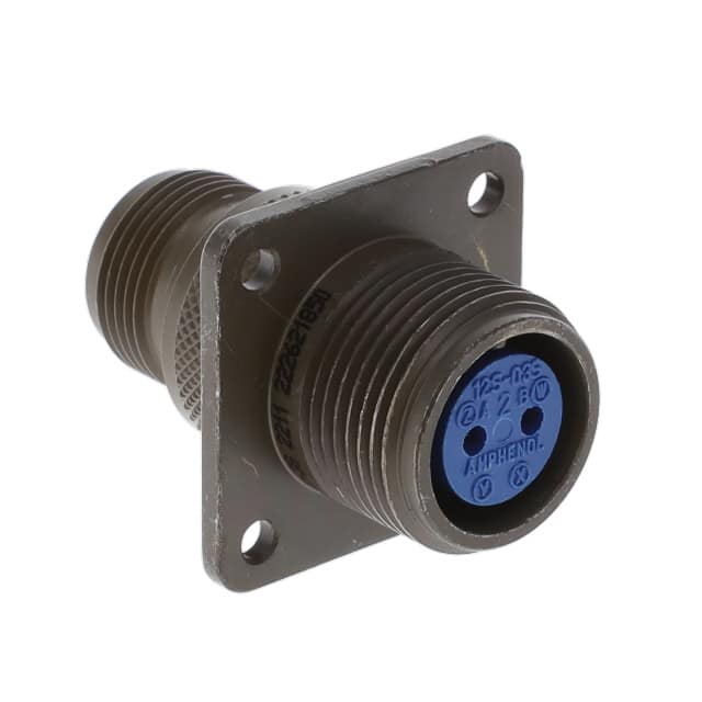 97-3100A12S-3S CONN RCPT FMALE 2P SILV SLDR CUP