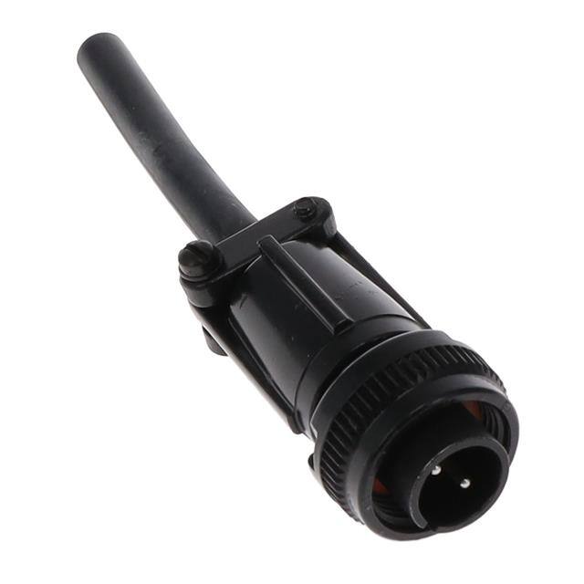 C90-3106F12S-3P CONN PLUG MALE 2P SILV SLDR CUP
