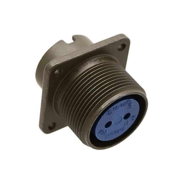 97-3102A18-3S CONN RCPT FMALE 2P SILV SLDR CUP