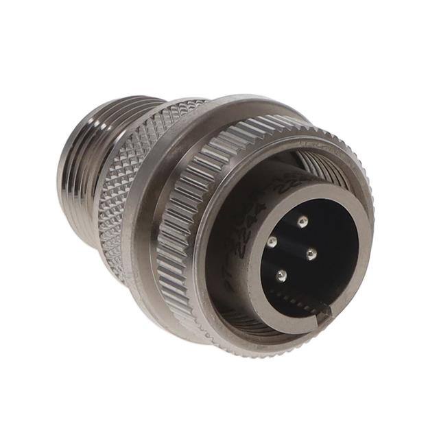 97-3106A14S-2P-689 CONN PLUG MALE 4P SILV SLDR CUP