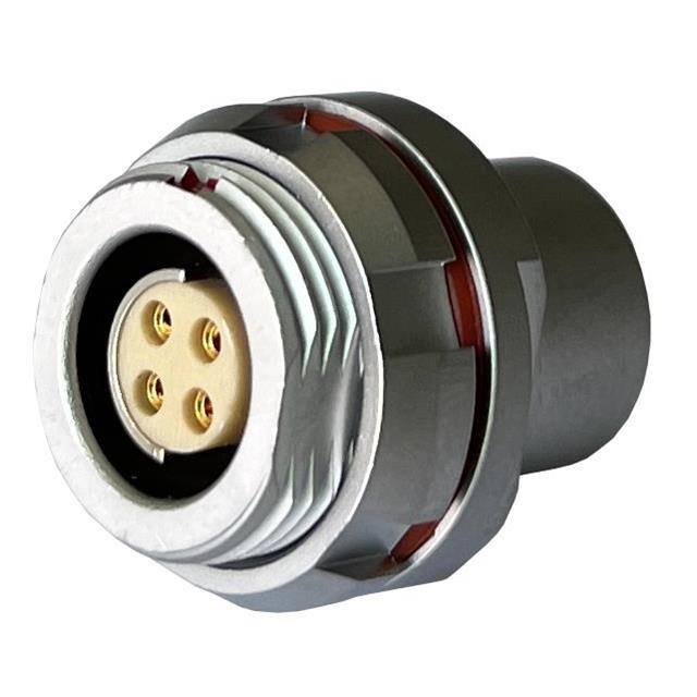 MMI-M1RS104P-IP68 CONN RCPT FMALE 4POS GOLD SLDR