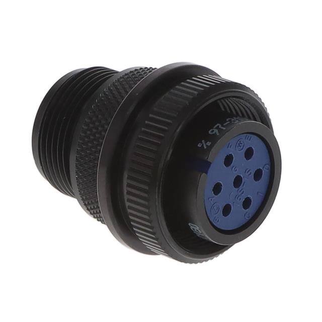 97-3106A16S-1S-621 CONN PLUG FMALE 7P SILV SLDR CUP